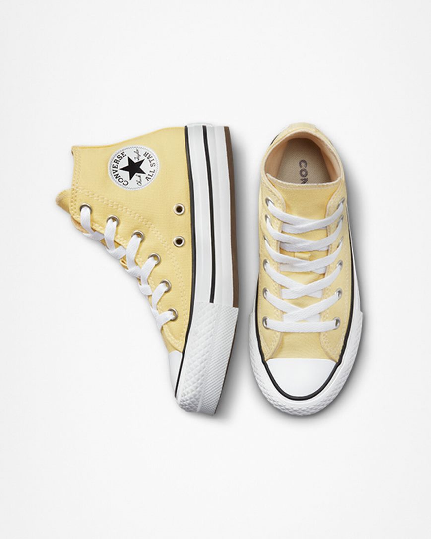 Dívčí Boty Na Platformy Converse Chuck Taylor All Star Lift Vysoké Oranžové Bílé Černé | CZ YBLG34